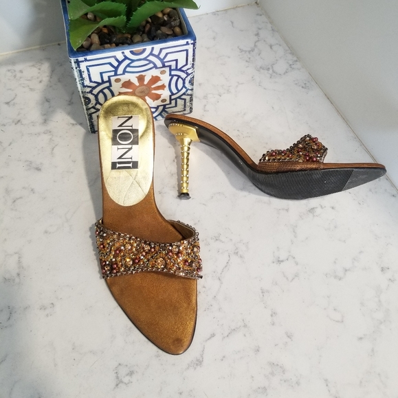 👠 VINTAGE HEELED SANDALS - Picture 2 of 10